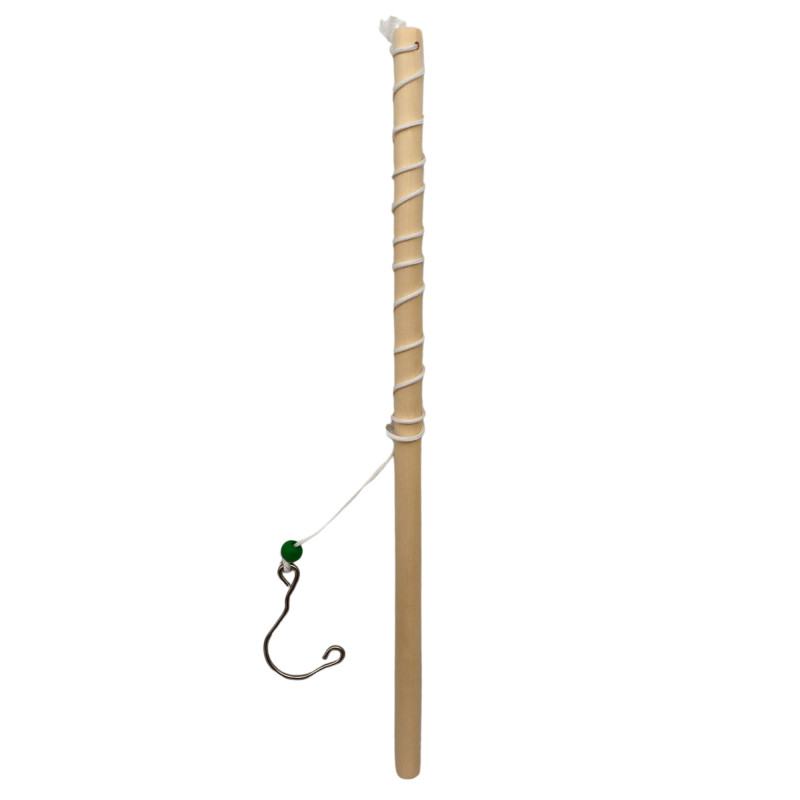 Canne à pêche bois