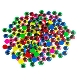 Yeux mobiles fonds colorés