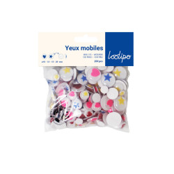 Yeux mobiles cœurs/étoiles