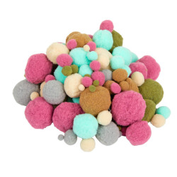 Pompons tons naturels
