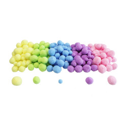Pompons pastels