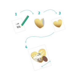Stickers à gratter