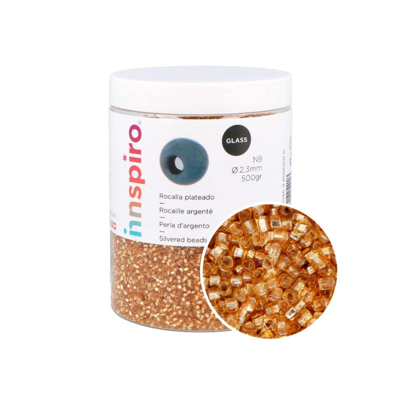 Perles rocaille or