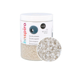 Perles rocaille argent