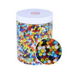 Perles rondes multicolores