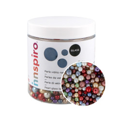 Perles en verre laqué