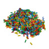 Perles tubes multicolores