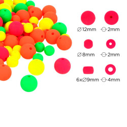 Perles fluo