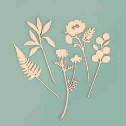 Fleurs en bois