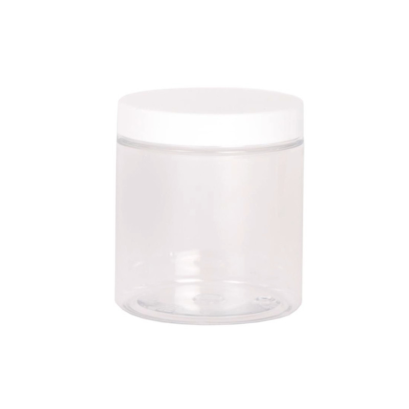 Pots en plastique transparent