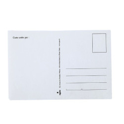 Carte postale blanche