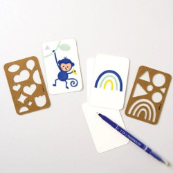 Jeu de cartes blanches