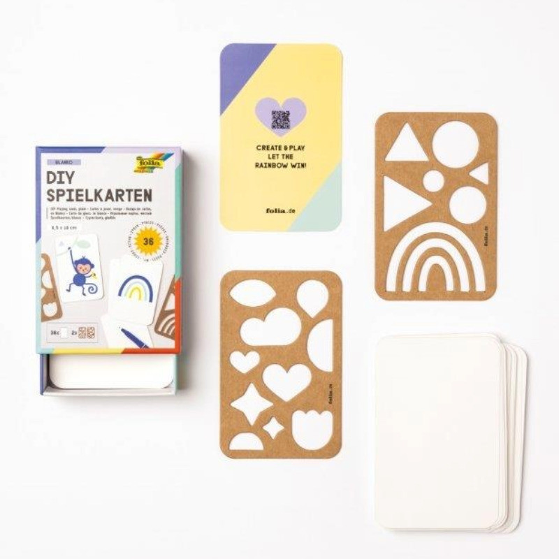 Jeu de cartes blanches