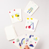 Jeu de cartes blanches