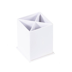 Pot à crayons blanc