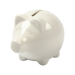 Tirelire en porcelaine