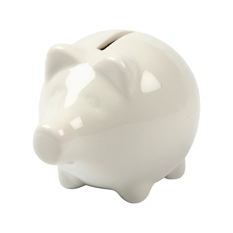 Tirelire en porcelaine