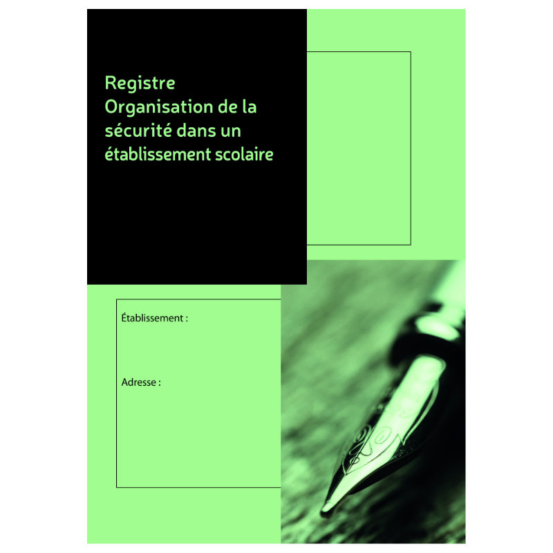 Registre organisation de la sécurité Registre organisation de la sécurité