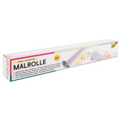 Rouleau de papier blanc adhésif