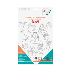 Gommettes noël à colorier