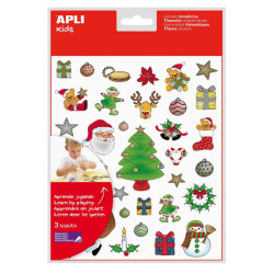 Gommettes décor de noël
