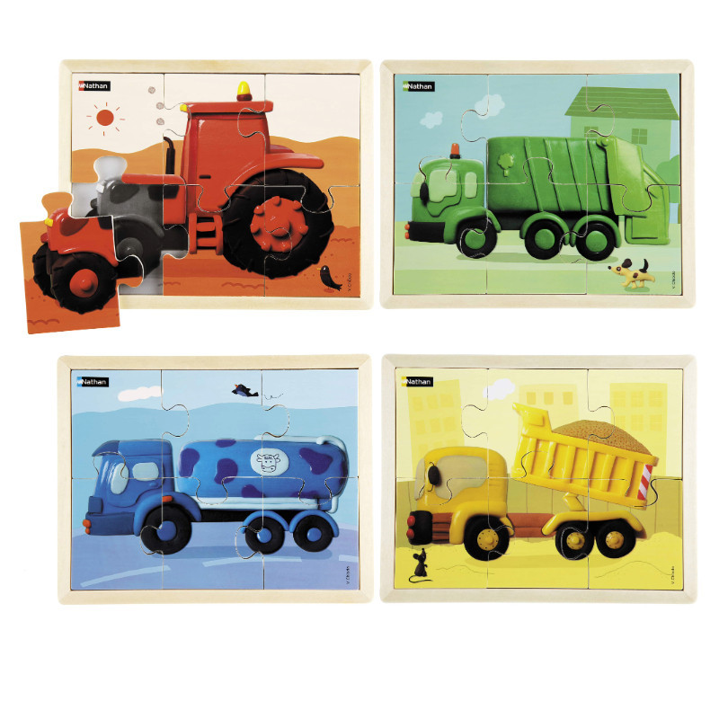 Puzzles les engins en couleur Puzzles les engins en couleur