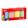 Gommettes multi rondes mini