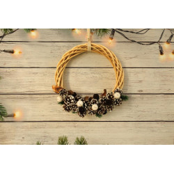 Couronne osier naturel