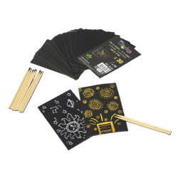 Carte à gratter rectangulaires