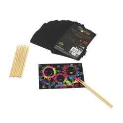 Carte à gratter rectangulaires