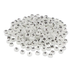 Perles alphabet phosphorescentes