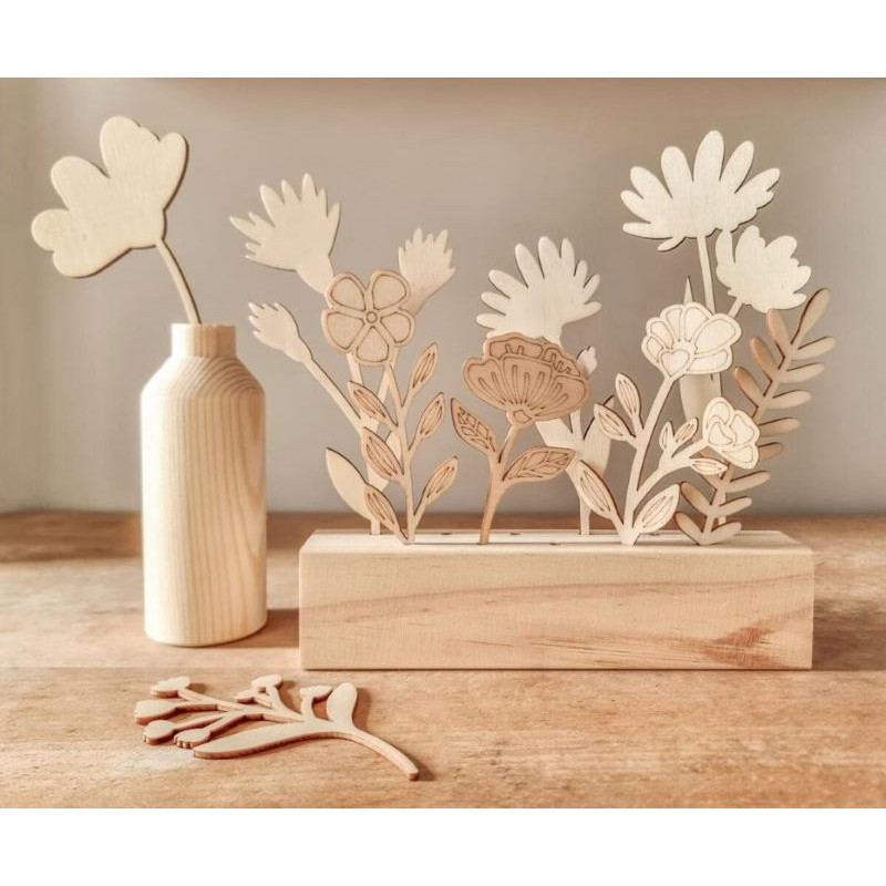 Silhouettes fleurs