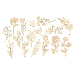 Silhouettes fleurs