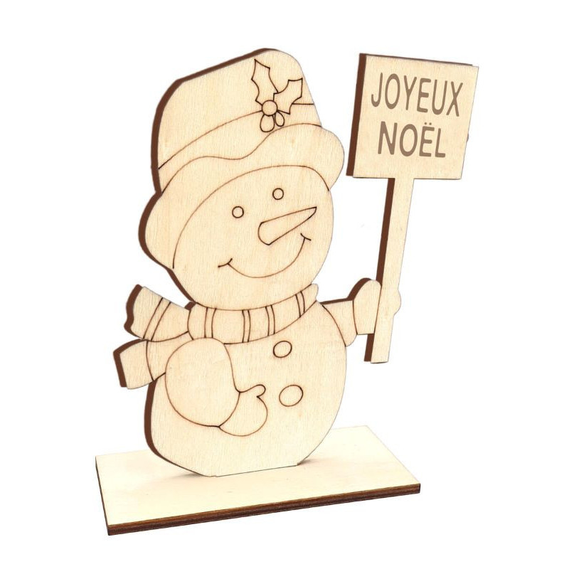 Bonhomme de neige bois