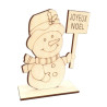 Bonhomme de neige bois