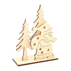 Scène de Noël bois