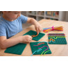 Planches sensorielles avec lacets