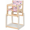 Chaise haute + table