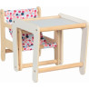 Chaise haute + table