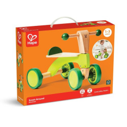 Porteur vert en bois