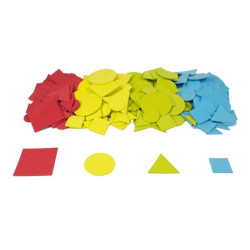 Formes géométriques en caoutchouc souple adhésif