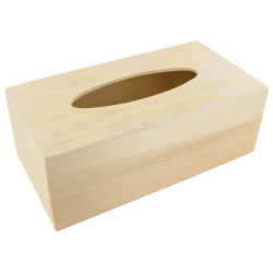 Boite à mouchoirs bois