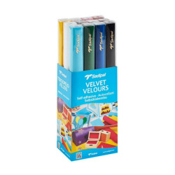 Velours adhésif blanc