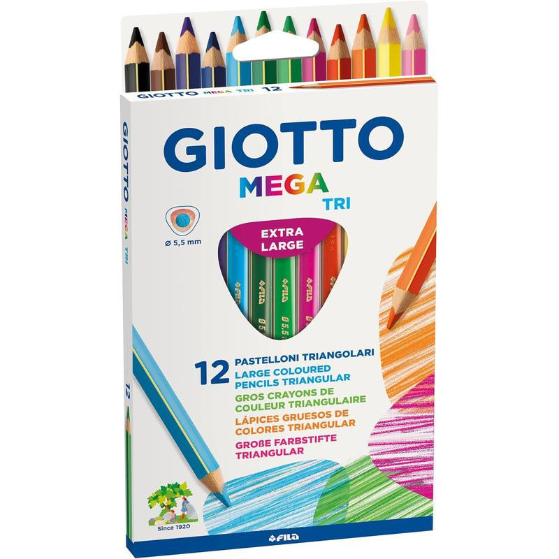 Crayons de couleur Giotto mega