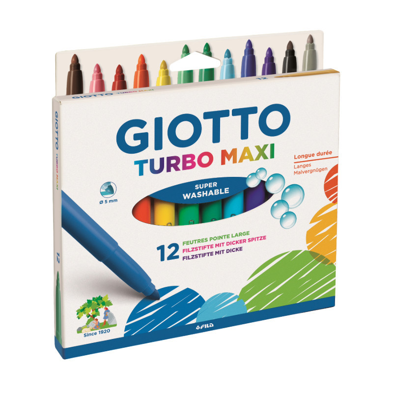 Feutres pointe extra-large giotto turbo maxi