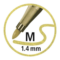 Feutres pointe moyenne pen 68 metallic