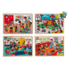 Puzzles ensemble à l'école