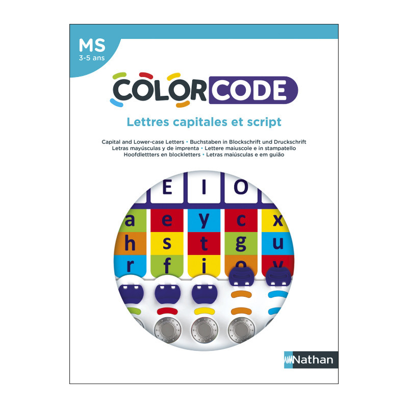 Colorcode lettres capitales et script Colorcode lettres capitales et script