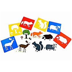 Pochoirs les animaux de la forêt