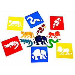 Pochoirs les animaux sauvages